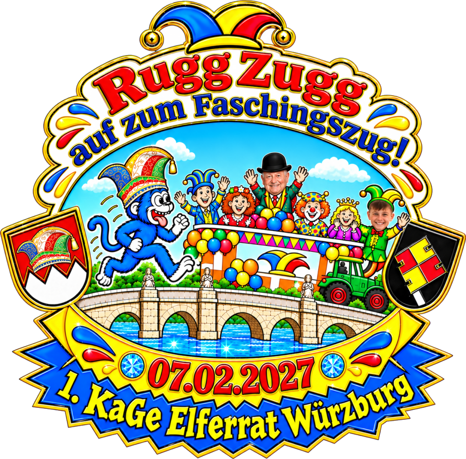 Faschingsorden 2027 – Rugg Zugg, auf zum Faschingszug!